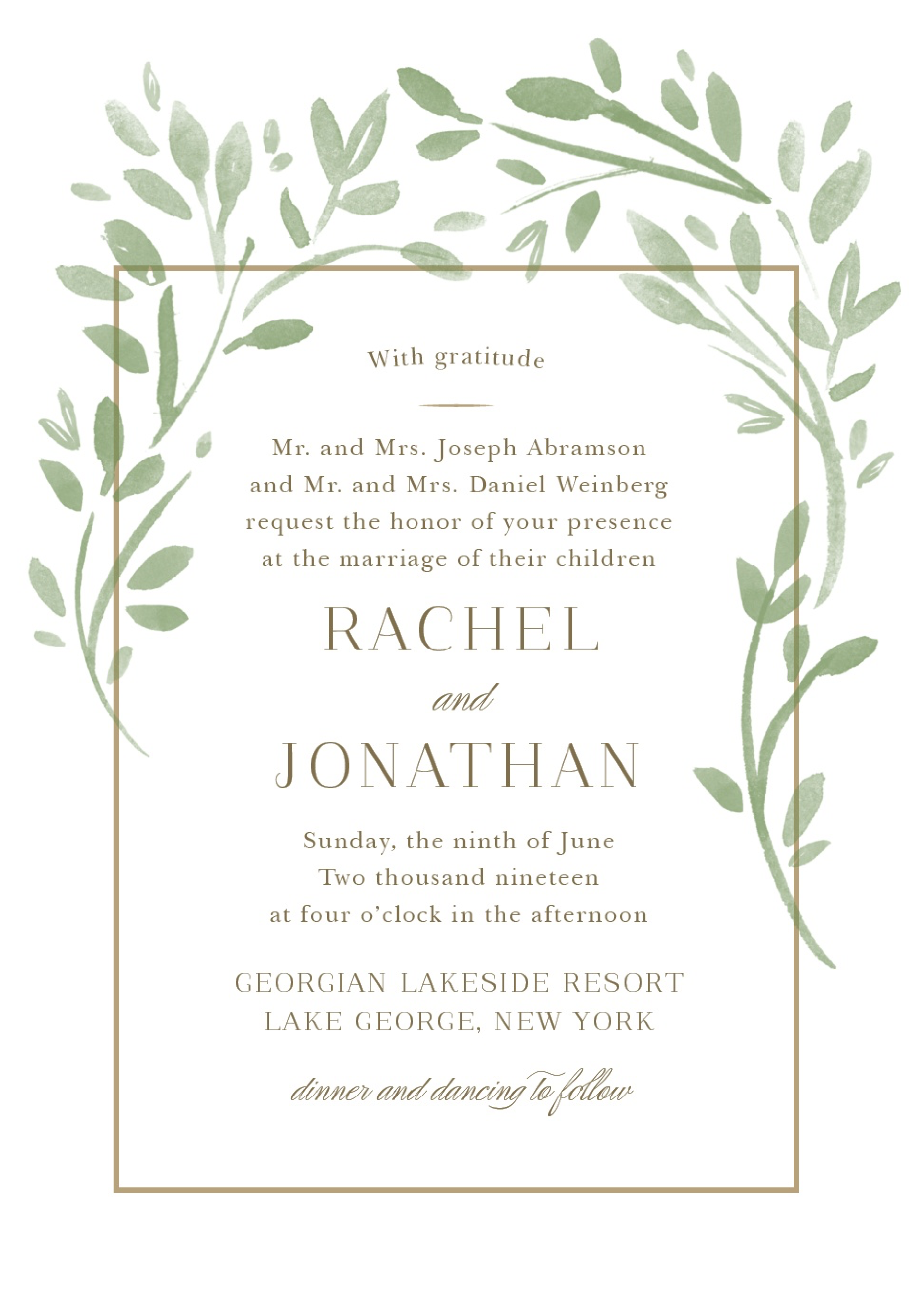 Wedding Invitation Wording Samples