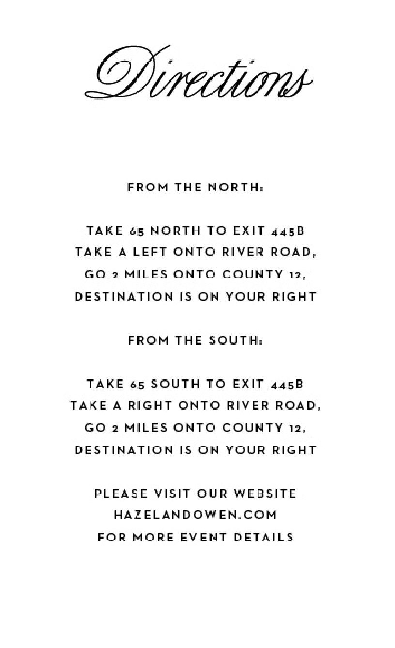 Direction Card Image