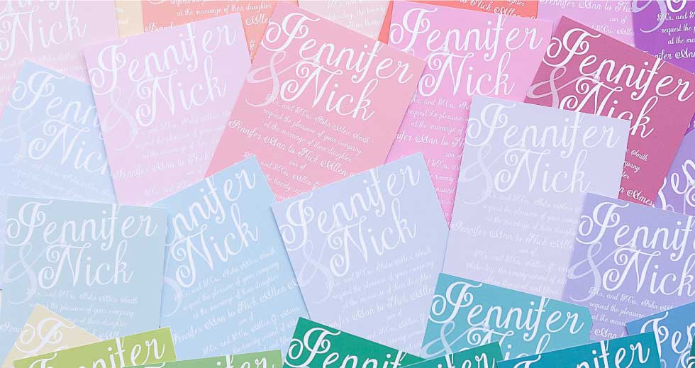 Wedding Invitations in Any Color